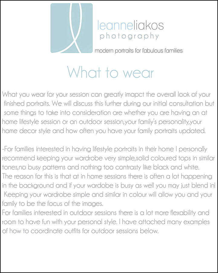 Vancouver family photographers-what to wear for your family photos